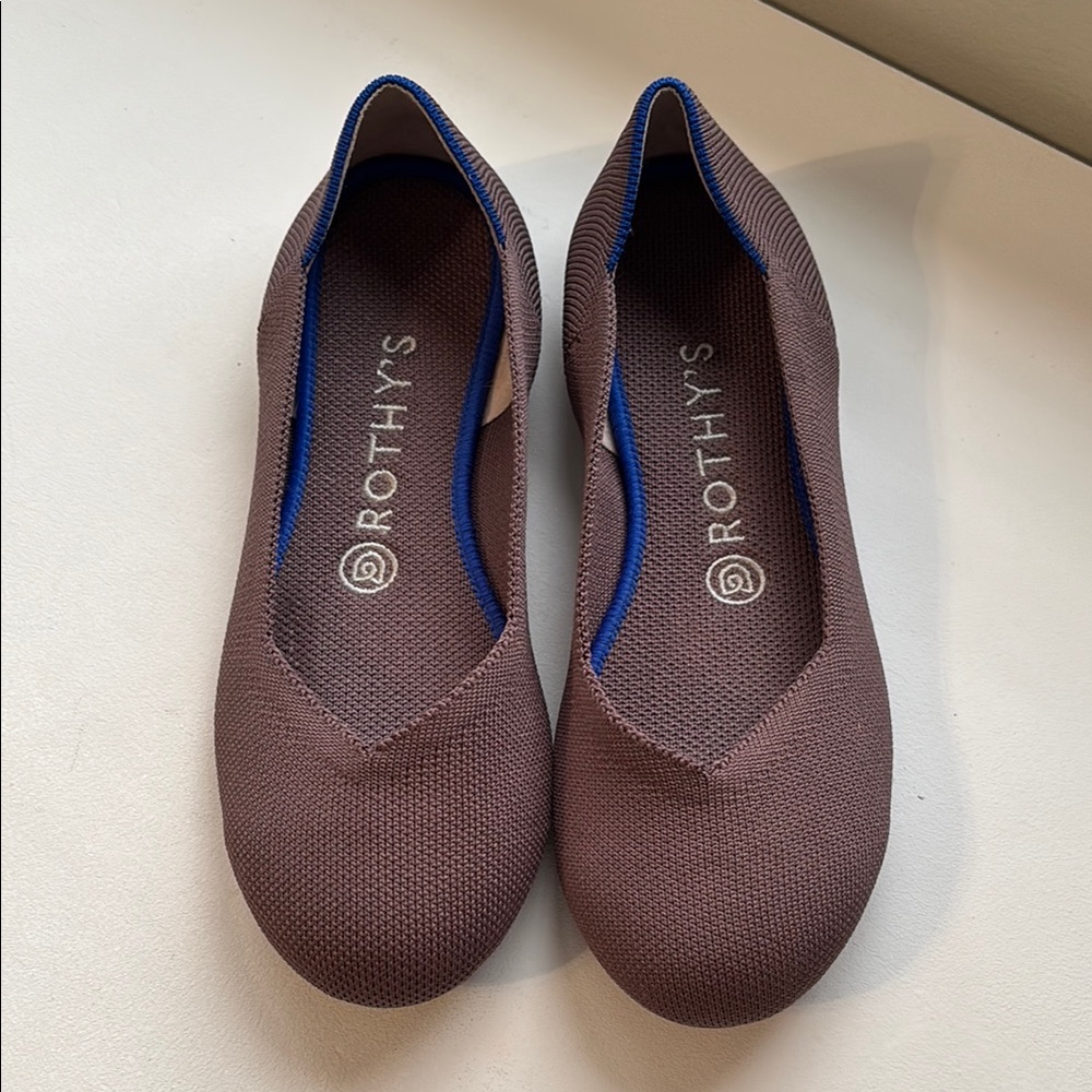 Rothy's Brown/Mauve Round toe Flats sz 7.5